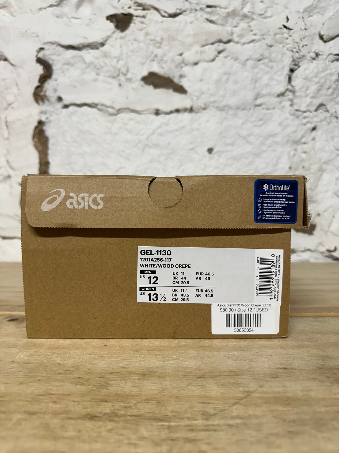 Asics Gel 1130 Wood Crepe Sz 12