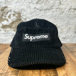 Supreme Knit Corduroy Black Hat