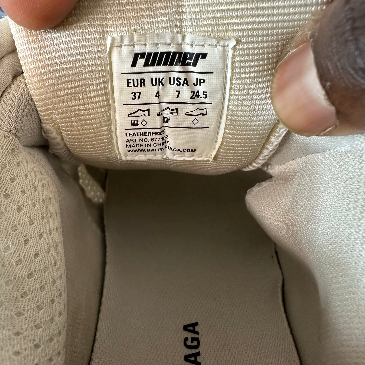 Balenciaga Runner Baby Blue White Sneaker Sz 5 (37)