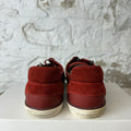 LV Calfskin Suede Maroon Sneaker Sz 11.5 (10LV) No Box