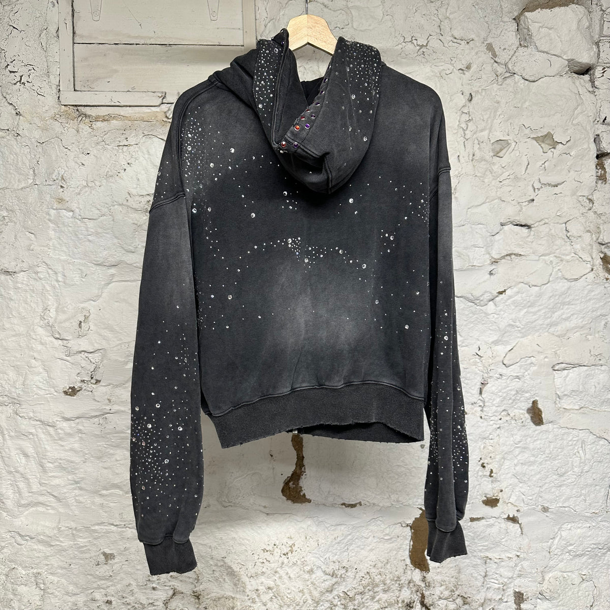 Vale Classico Black Zip Up Hoodie Sz S