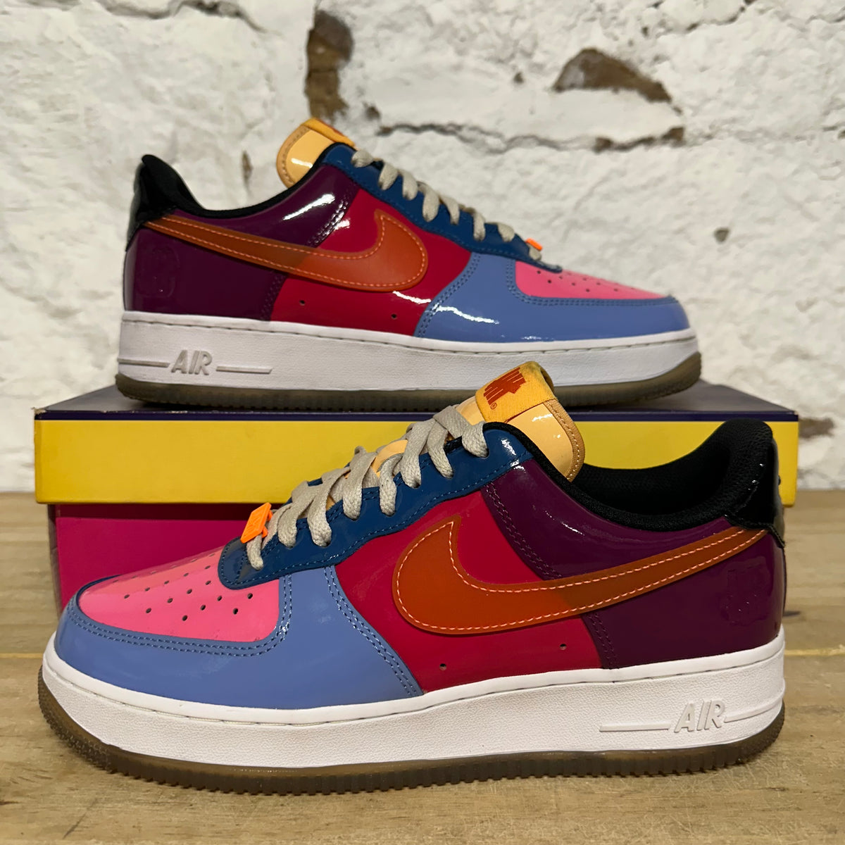 Nike Air Force 1 Low Undefeated Multi Patent Total Orange Sz 9