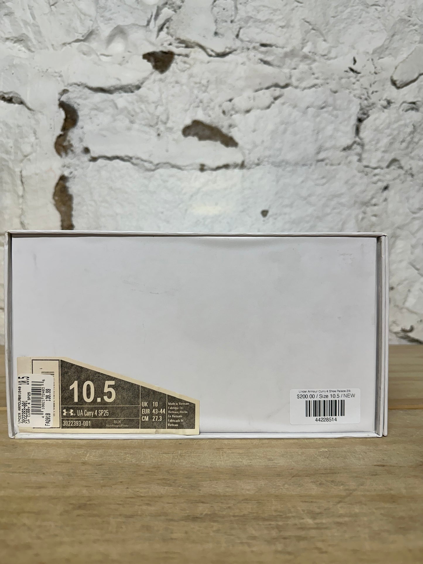 Under Armour Curry 4 Shoe Palace 25th Anniversary Sz 10.5 DS