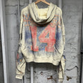 Vale Nostaliga Cream Zip Up Hoodie Sz S