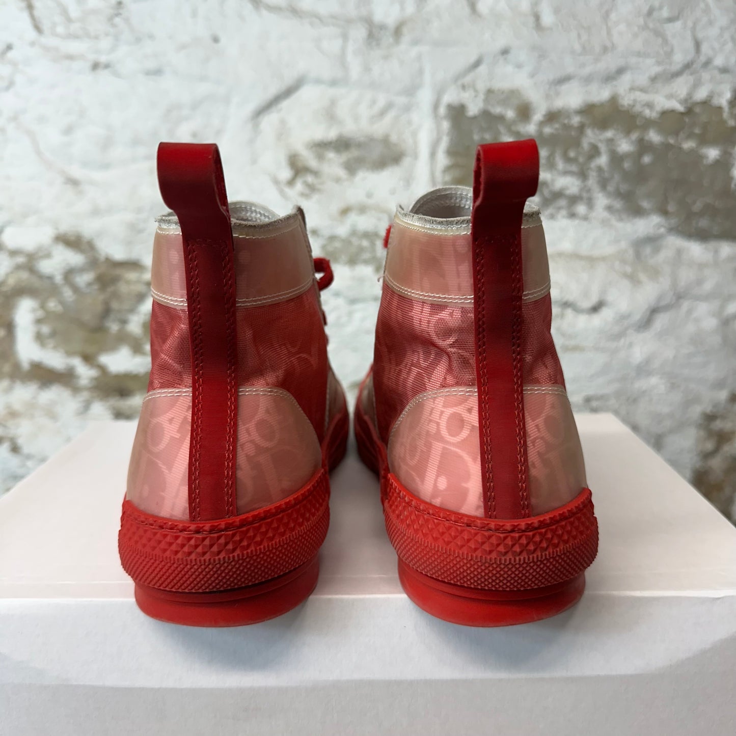 Dior B23 High Red Oblique Sneaker Sz 8 (41)