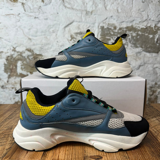 Dior B22 Yellow Blue White Sneaker Sz 10 (43)