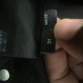 Amiri MX1 Black Leather Black Denim Jeans Sz 31