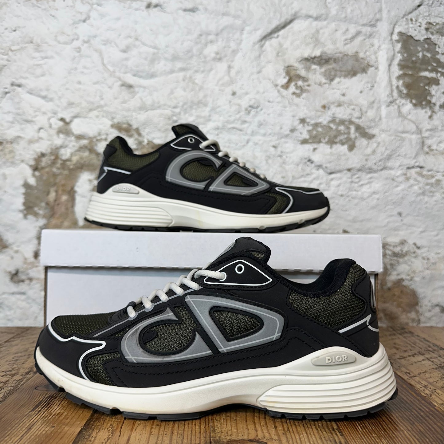 Dior B30 Green Black Grey Sneaker Sz 8 (41)