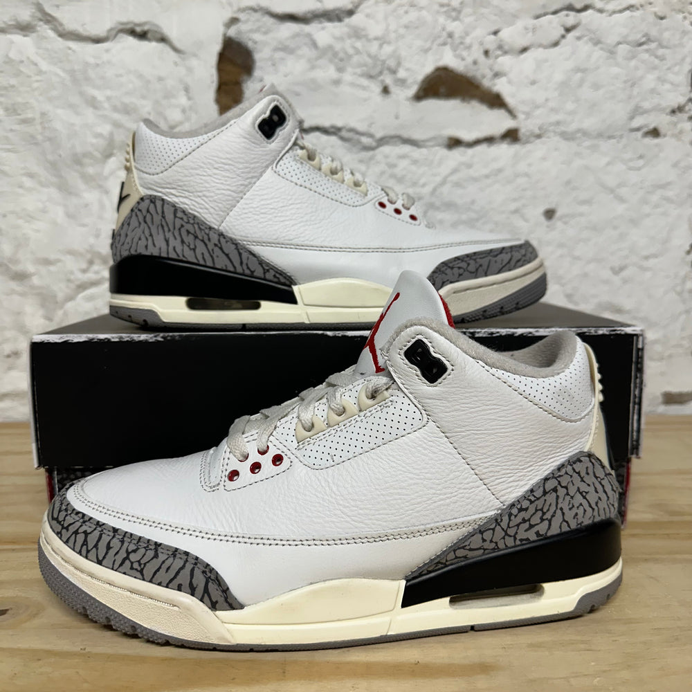 Air Jordan 3 White Cement Reimagined Sz 8