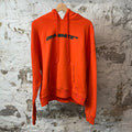 Off White Green Spell Orange Hoodie Sz S