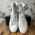 Saint Laurent High SL/01H White Leather Sneaker Sz 11 (44)