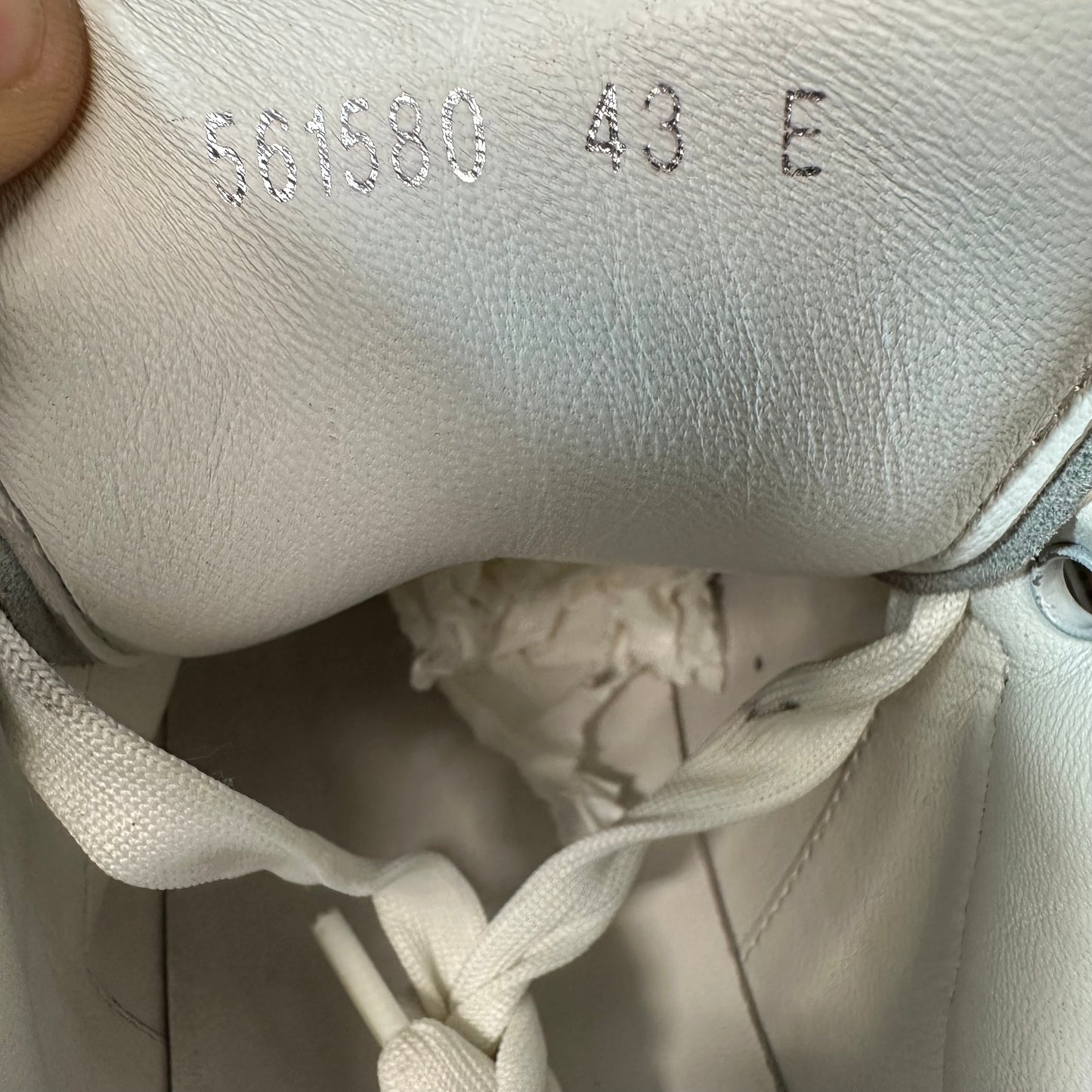 Alexander Mcqueen Iridescent Tab White Sneaker Sz 10 (43)