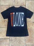 Vlone Orange Staple T-shirt Black XL