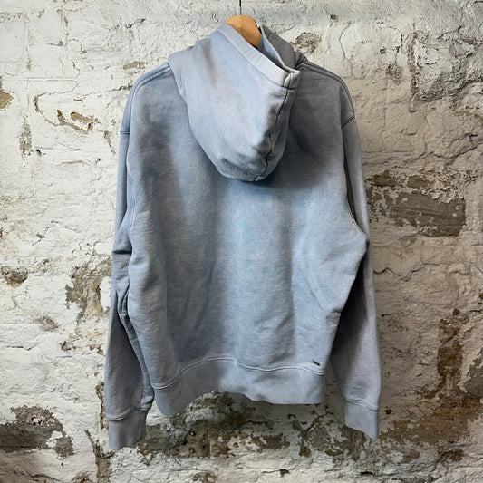 Amiri Vine White Spell Hoodie Washed Blue Sz XL