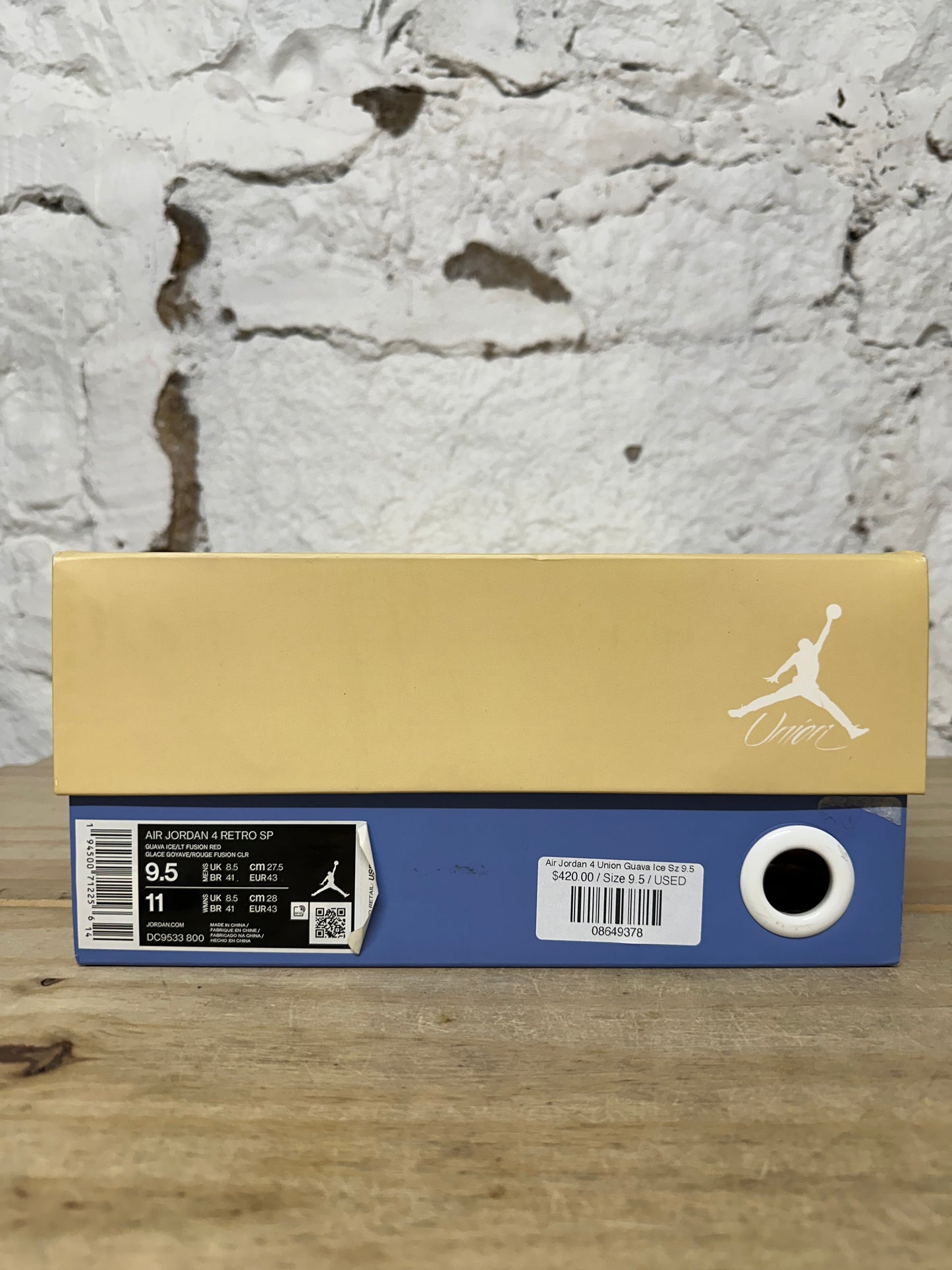 Air Jordan 4 Union Guava Ice Sz 9.5