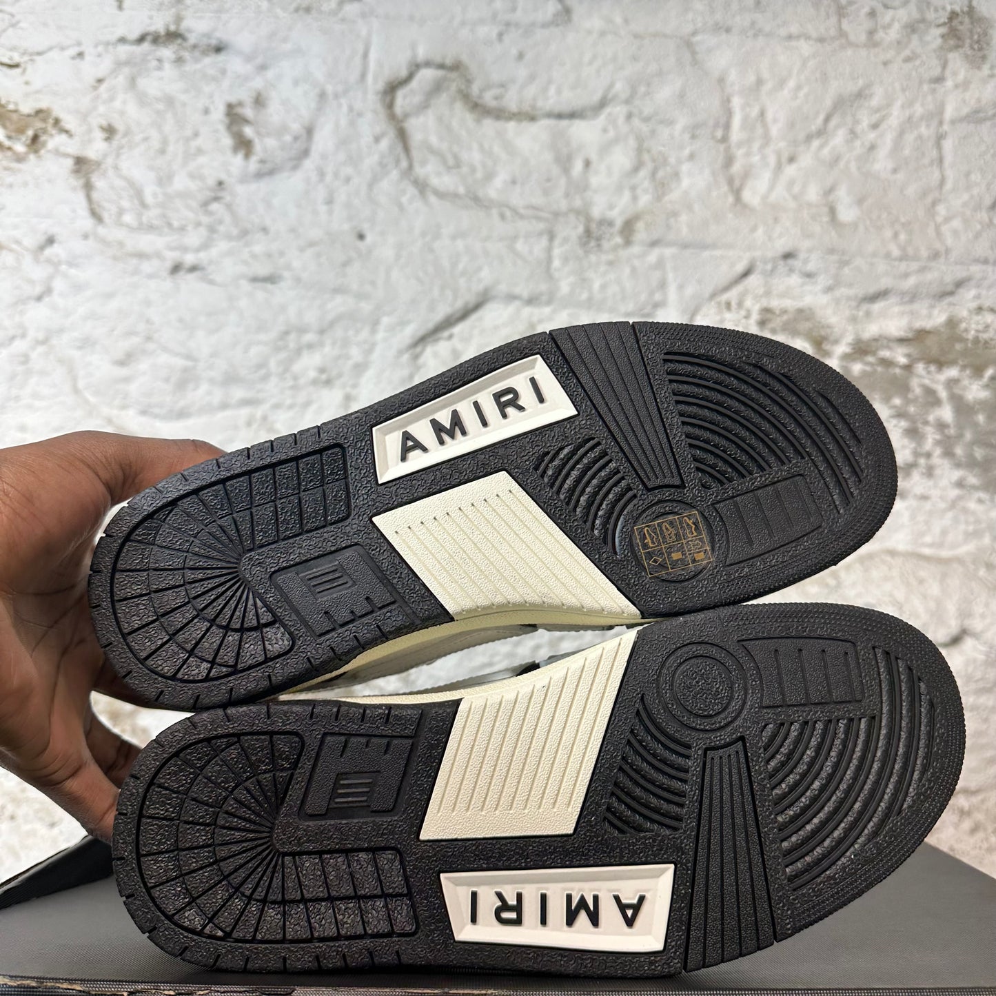 Amiri High White Skeleton Black White Sneaker Sz 8 (41) DS