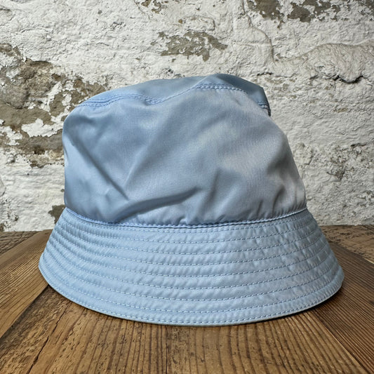 Prada Renylon Baby Blue Bucket Hat Sz XXL