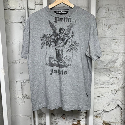 Palm Angels Angel Grey T-Shirt Sz XS
