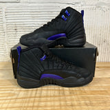 Air Jordan 12 Black Dark Concord Sz 5Y