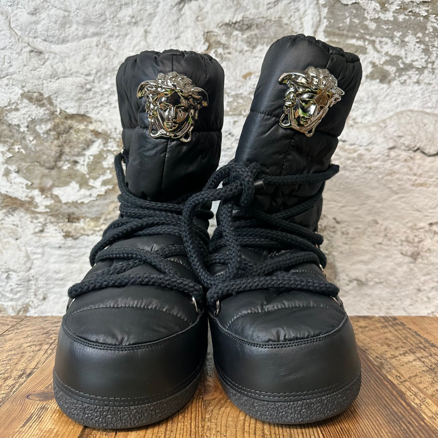 Versace Signature Logo Nylon Snow Boot Sz 12 (45)