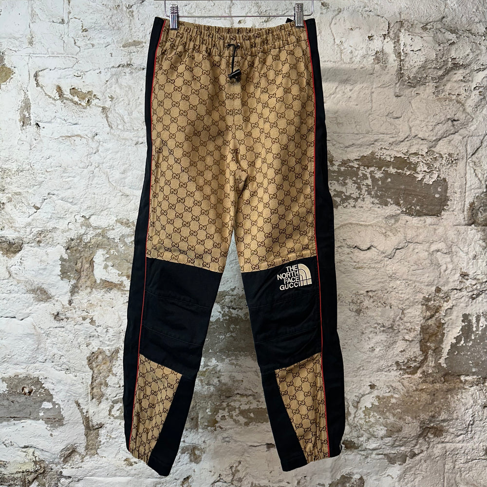 Gucci TNF Tan Monogram Track Pants Sz 34 (Womens)