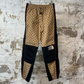 Gucci TNF Tan Monogram Track Pants Sz 34 (Womens)