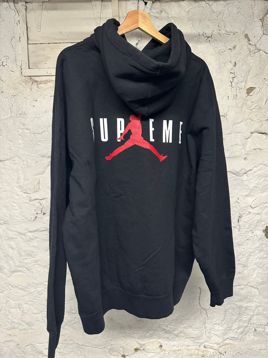 Supreme x Jordan Black Hoodie Sz XL DS