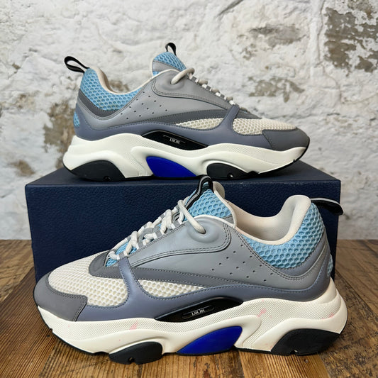 Dior B22 Gray White Blue Sneaker Sz 10 (43)