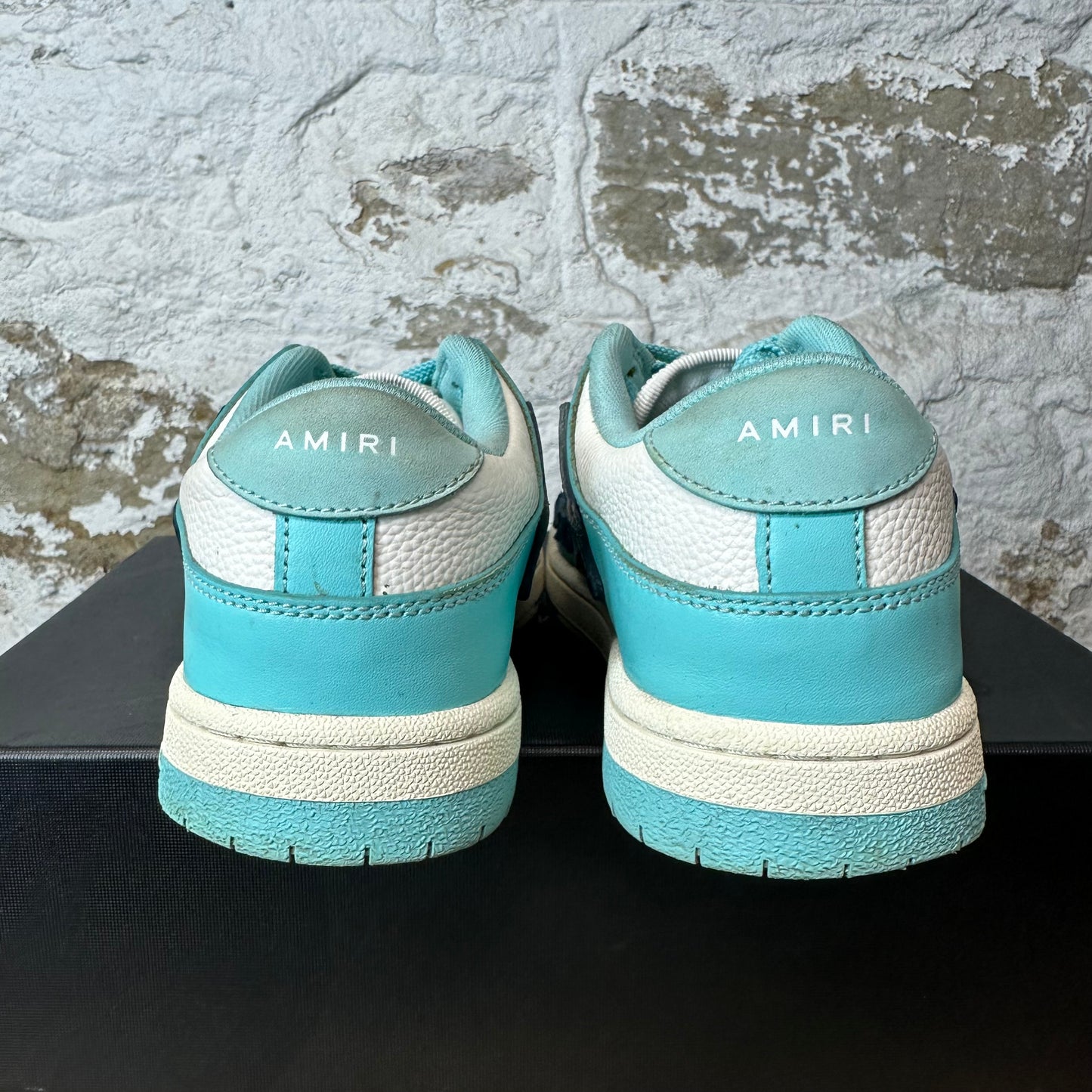Amiri Slate Blue Skeleton Blue White Sneaker Sz 8 (41)