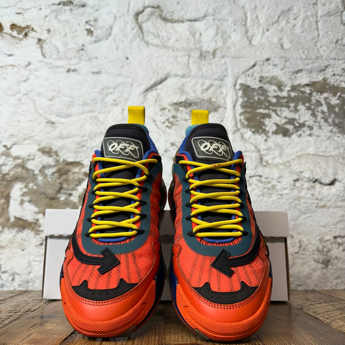 Off White ODSY 2000 Orange Blue Sneaker Sz 8 (41)