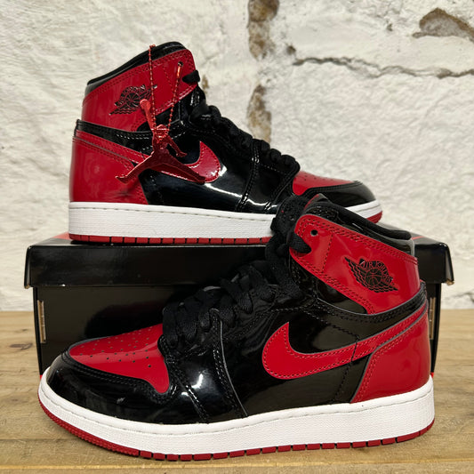 Air Jordan 1 Patent Bred Sz 5.5Y