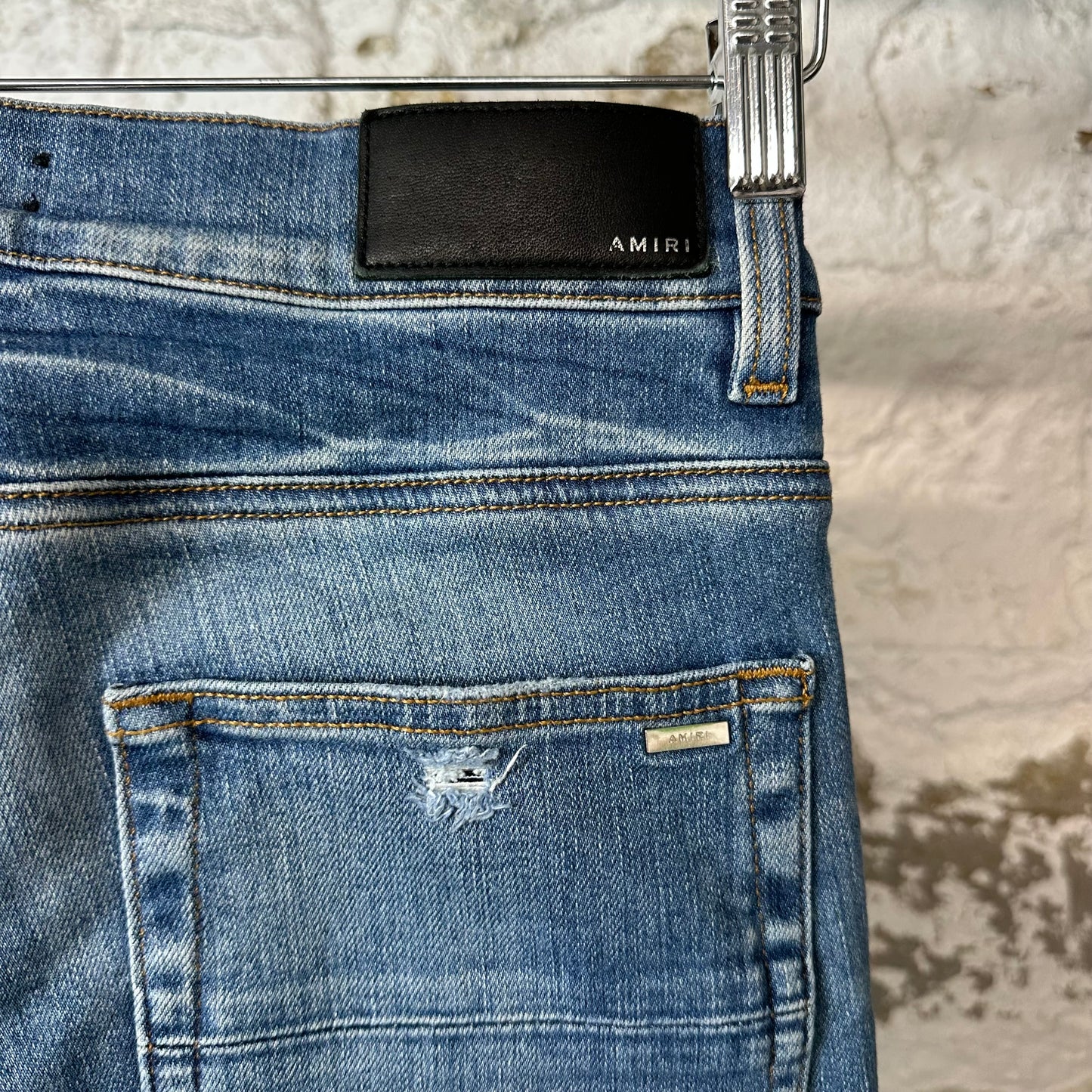 Amiri Plain Dark Blue Denim Jeans Sz 30