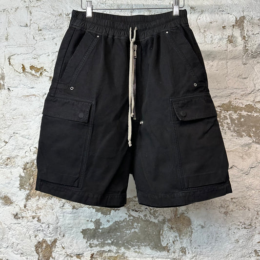 Rick Owens Cargo Bela Shorts Black Sz S