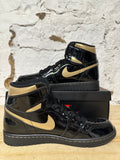 Air Jordan 1 Black Metallic Gold Sz 9.5