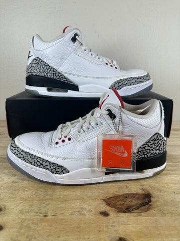 Air Jordan 3 Free Throw Line White Cement Sz 11