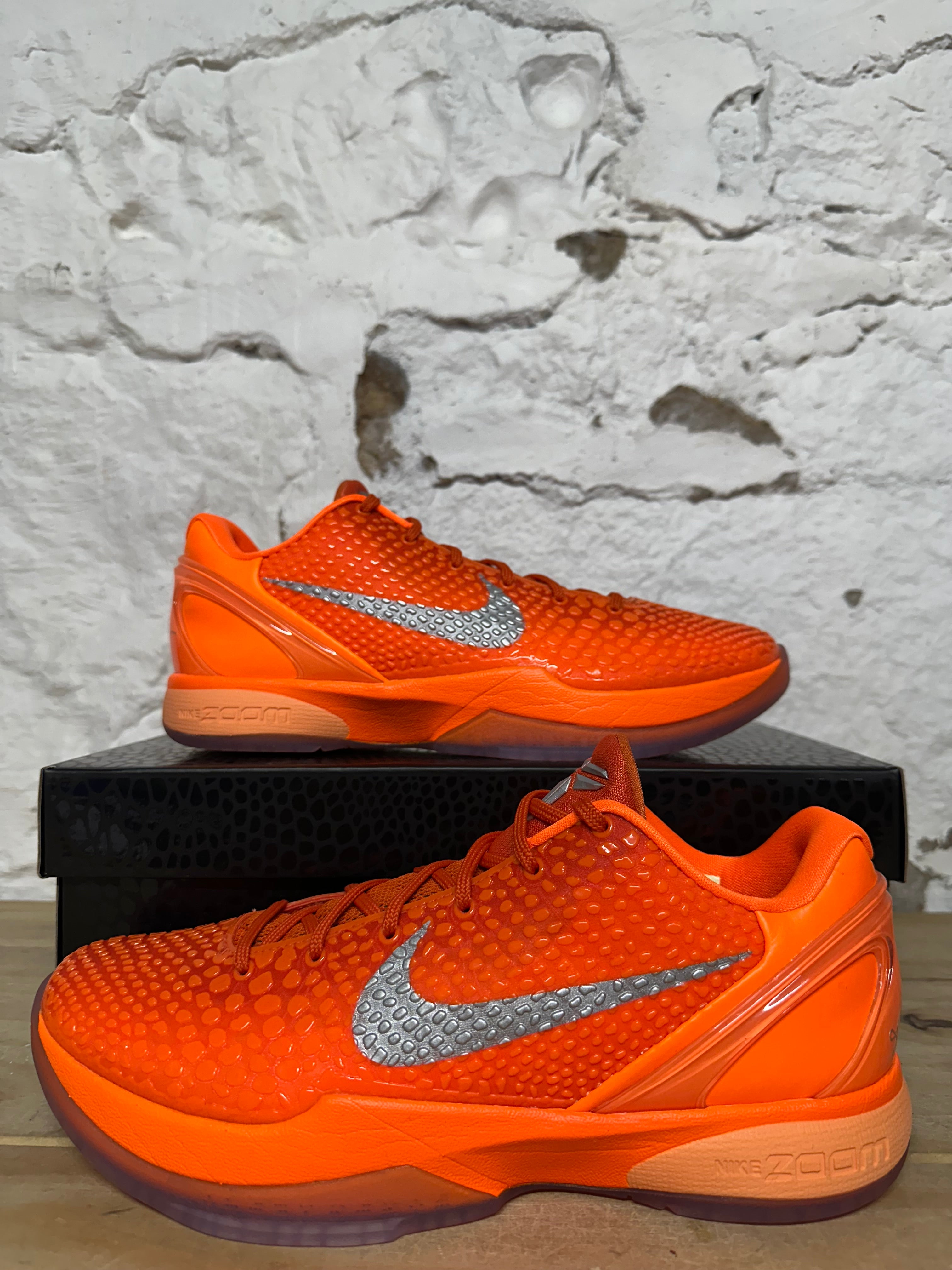 Nike Kobe 6 Protro Total Orange Sz 10