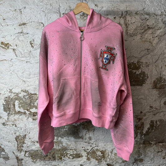 Vale Venus Cluster Zip Up Hoodie Pink Sz S DS