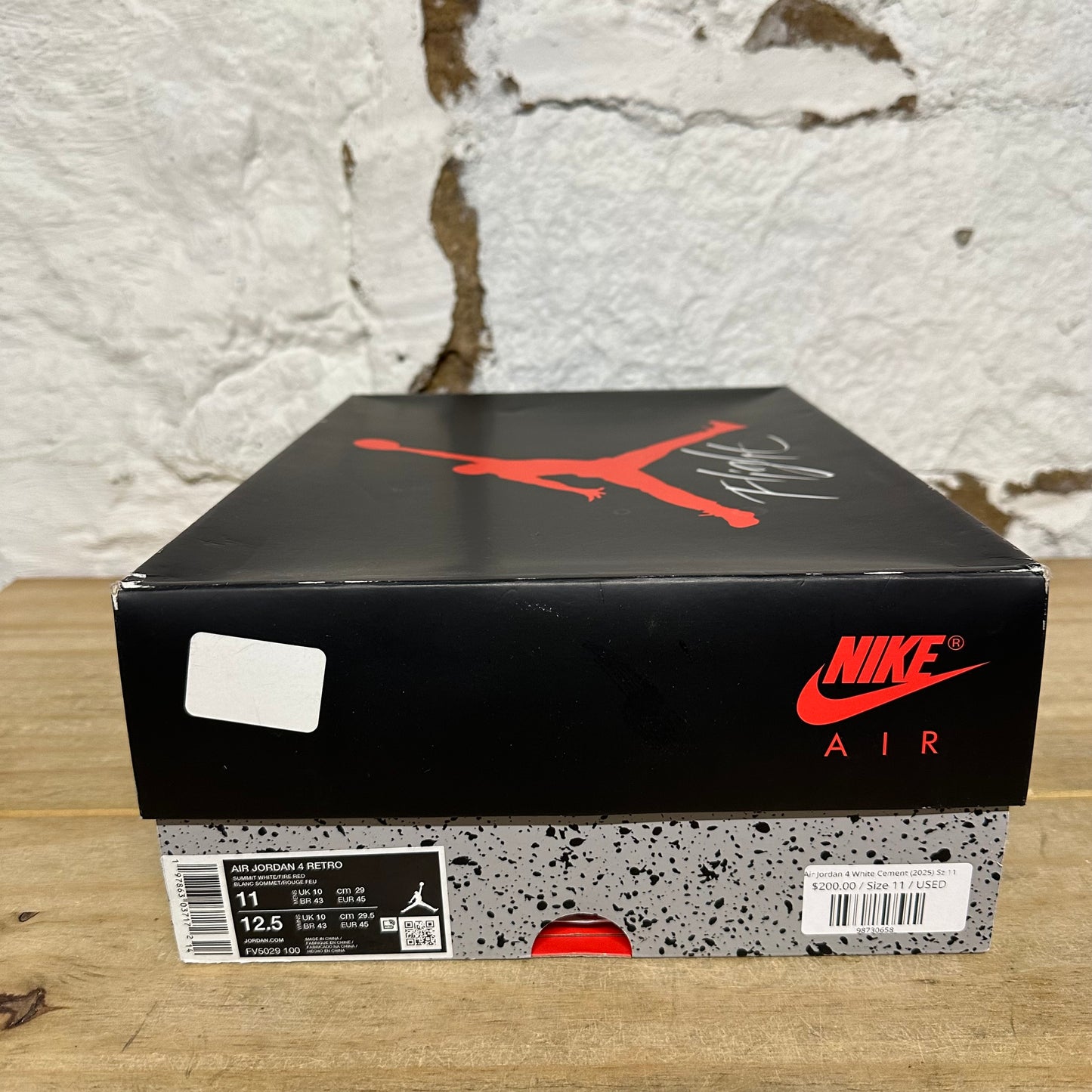 Air Jordan 4 White Cement (2025) Sz 11