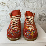 Maison Margiela Replica Paint Splatter Red High Sz 10 (43) No Box