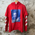 Off White Bernini Hoodie L/s Red Sz M