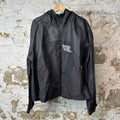 Louis Vuitton Maison Black Leather Trimmed Jacket Sz XL