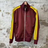 Palm Angels Burgundy Track Jacket Sz M
