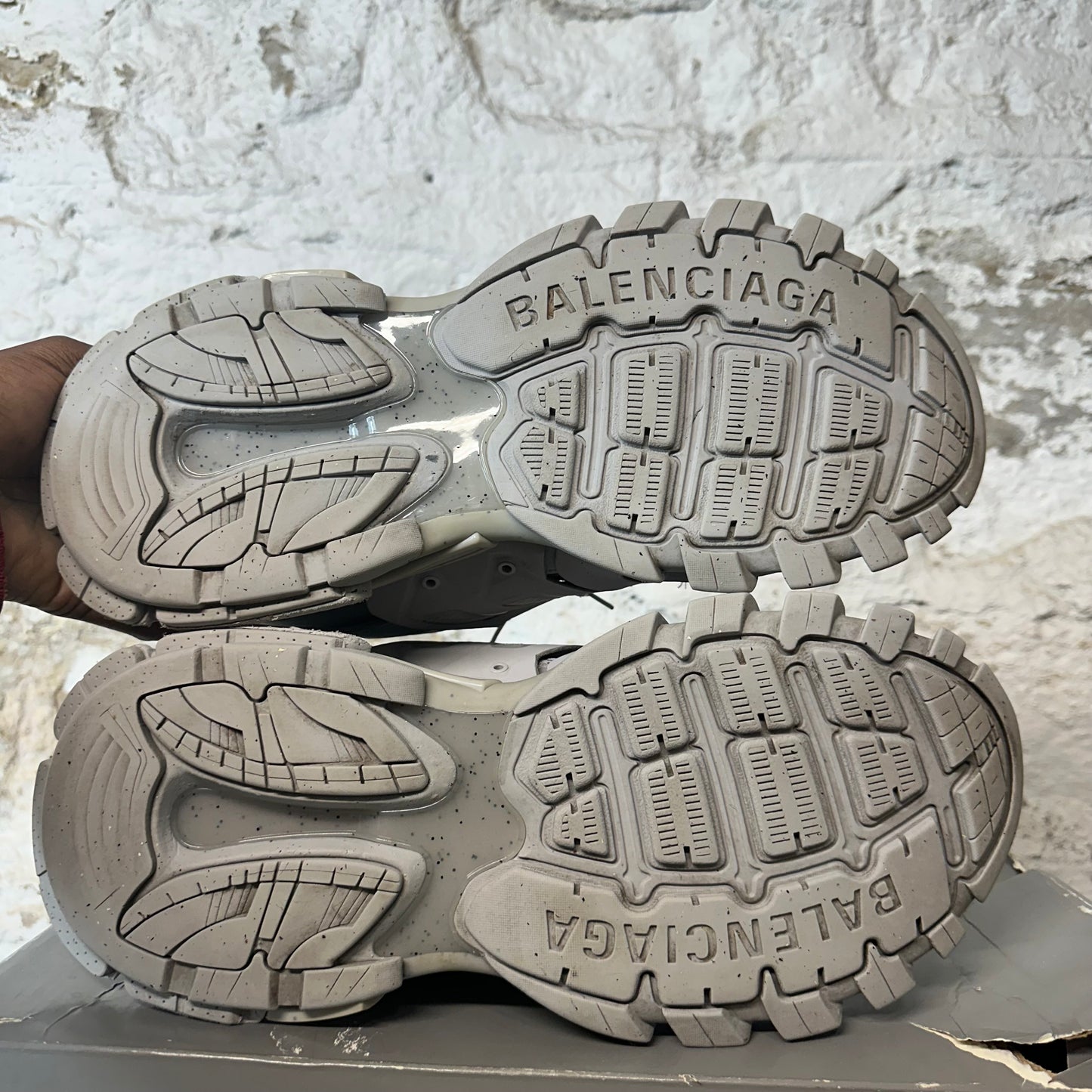 Balenciaga Track Runner Triple Grey Sneaker Sz 14 (47)