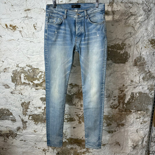 Amiri Plain Blue Denim Jeans Sz 31
