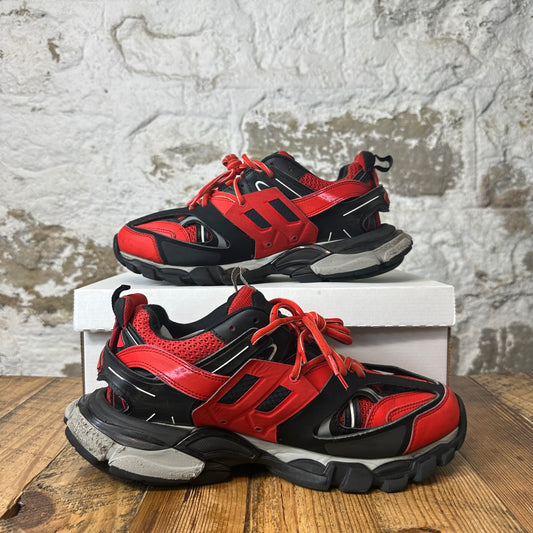Balenciaga Track Runner Black Red Grey Sneaker Sz 9 (42)