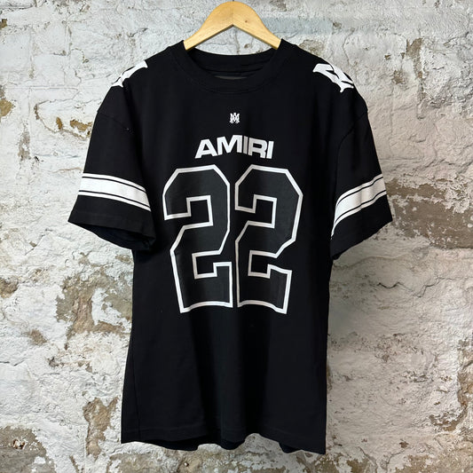 Amiri 22 Logo Skater T-shirt Black Sz XL