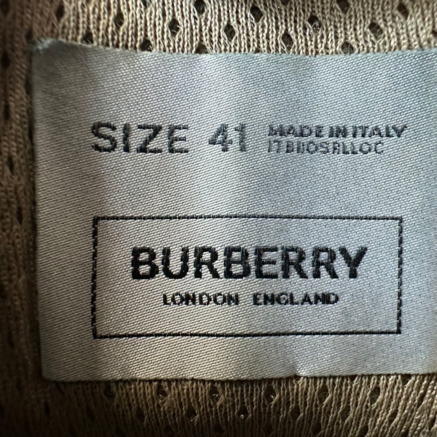 Burberry Ramsey Green Beige Grey Sneaker Sz 8 (41)