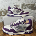 Louis Vuitton Purple White Strap Trainer Sneaker Sz 10 (8.5LV)