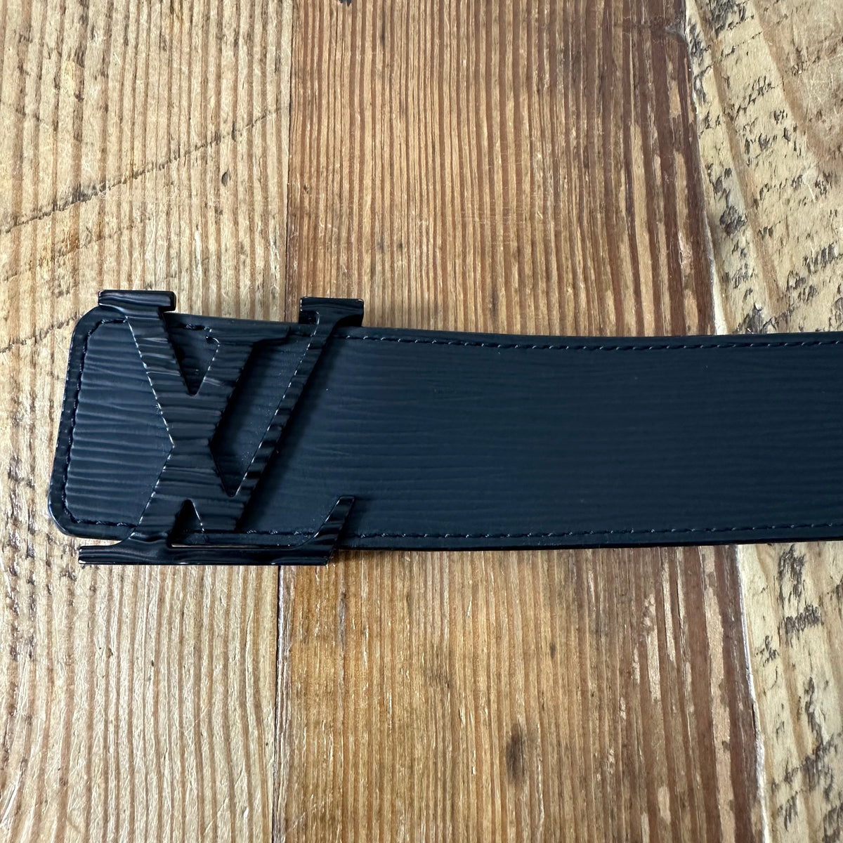 Louis Vuitton Black Leather Epi Belt Sz (95/38)