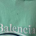 Balenciaga Political Mint Green T-Shirt Sz L